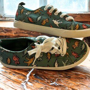 Boys Dinosaur Print Sneakers – Size 3